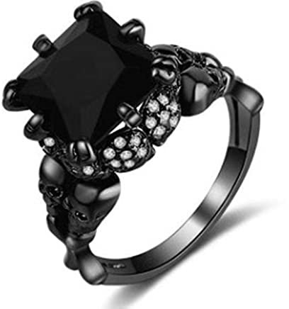 ROMIDA Herren Damen Ringe Y2k Ringe Edelstahl 925 Sterling Silber Vintage Punk Ringe für Damen Offene Ringe Verstellbar Gothic Ringe Band Fingerringe Ring Partnerringe