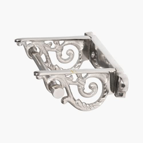 ACL Toilet Roll Holder Wall Mounted - Simple Style Toilet Paper Holder for Bathroom – Polished Nickel Novelty Toilet Roll Holder with Included Hardware