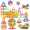 Jokooan Magnetische Bausteine，92pcs Magnetische Blöcke Set STEM Magnetbausteine Magnetische Konstruktionsspielzeug, Magnet Montessori Spielzeug Lernspiele Geschenke für Kinder
