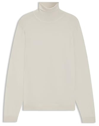 BOSS Herren Musso-P Slim-Fit Rollkragenpullover aus extrafeiner Merinowolle