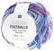 Sockenwolle Footballs 4-fädig, 100g-420m, Blau Rot