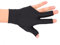 Billard Handschuh, Snooker Handschuh, DREI Finger Handschuh, Snooker Billard Queue Pool, Linke Hand, Offener DREI Finger Spandex Handschuh