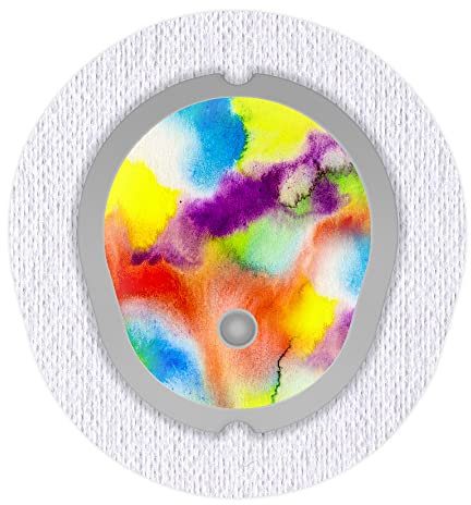Aufkleber Sticker für Dexcom G7 Sensor 2x Farbensturm myDili Diabetes-Zubehör