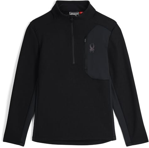 Spyder Bandit Half Zip, Herren, Schwarz, XXL