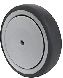 Promat Ersatzrad Rad-Ø 125 mm Tragfähigkeit 100 kg Gummi grau Achs-Ø 8 mm Nabenlänge 36 mm