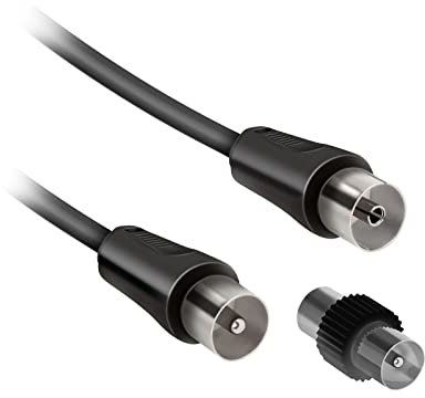 Ekon cavo antenna TV, cavo antenna, maschio femmina, 5 metri, 75 dB, per TV, smart TV, decoder, digitale terrestre