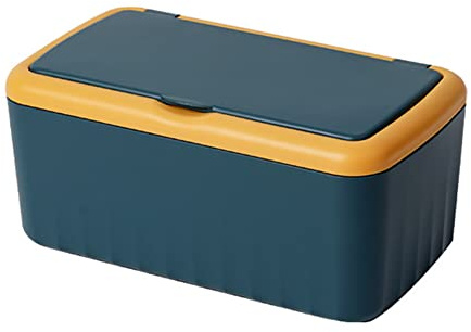 Eforcase Tissue Box with Lid, Modern Desktop Tissue Box Holder, Facial Tissue Dispenser Box, Cover Holder Napkin Organizer Wet Tissue Box with Lid Rectangular Storage Box Tissue Dispenser Box