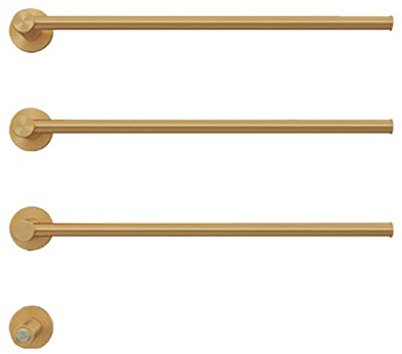 Badheizkörper, Elektrisch Badezimmer Handtuchwärmer, Handtuchheizkörper Elektrisch, Bad Heizkörper Handtuchhalter Heizkörper Handtuchheizkörper Bad Handtuchhalter Edelstahl, Gold, 3 Bars