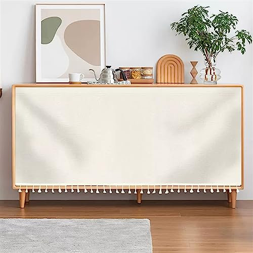 SK Studio Schrankvorhänge für Küche, Verdunkelung Vorhänge Kurz Vorhang Schals Scheibengardinen für kleine Fenster Küche Wohnzimmer Weiss, 80x100cm