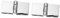 Uonlytech Glass Door Hinge Set - Nonporous Zinc Alloy Panel for Shower, Bath Screen, Cabinet, Kitchen Cabinets