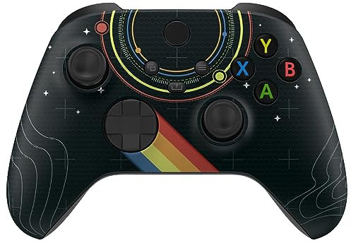 eXtremeRate Coque de Remplacement pour Xbox Séries X/S, Coque Etui Avant Customisée pour Xbox Séries X/S Manette, Stars Explorer