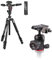 Manfrotto Befree 3-Way Live Advanced Travel VideoTripod Kit, Aluminium mit Fluidkopf für Camcorder und kompakten Fotofluid-Kugelkopf 494 für Kameras, Fotografiezubehör für Content-Erstellung