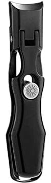 UNbit Toenail Clippers, Portable Ultra Sharp Nail Fingernail Clipper,Steel Wide Jaw Opening Anti Splash Fingernail Clippers, Nail Cutter Manicure (Color : Schwarz)