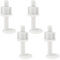 LT Easiyl Kit de réparation de siège de toilette, 4 paires de vis en plastique, blanc, pour la plupart des toilettes