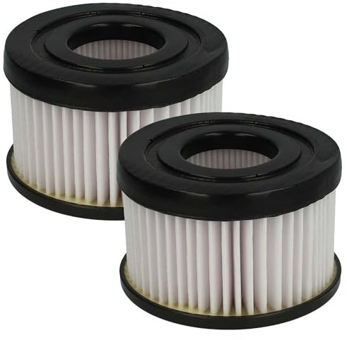 vhbw 2x filtre plissé remplacement pour Rowenta ZR009004, 3221614007446 pour aspirateur - noir/blanc, nettoyable