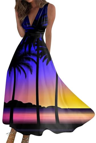 LSAltd Sommerkleid Damen Leicht Dress Kleid Langarm Damen Cocktailkleid Festliche Kleider Für Hochzeit Festliche Kleider Für Damen Blusenkleid Ballkleid Italienische Mode Damen（1-Dark Purple,M）