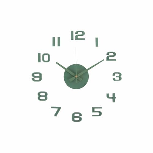 Karlsson Wanduhr DIY Sunset Numbers - Grün - Ø35cm | Rund - skandinavisch - Polypropylen – PP - Wanduhr Modern Wohnzimmer - Wanduhren