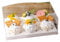 Cupcake Transportbox 10 Stück kleine Tassen, Cupcake-Box, transparenter Spritzbeutel, tragbar, for Muffins, 2 Scheiben, 4 Scheiben, 6 Scheiben (Color : Pack of 6 Ordinary, Size : Look at The Picture