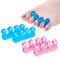 4Pcs Toe Spacers, Gel Toe Separators for Nail Varnish, Straighteners and Correctors for Pedicure Manicure Nail Art, Overlapping Toes, Bunions, Hammer Toe, Foot Pain Relief (blue+pink)