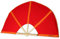 SAUNAGUT® Aufgussfächer Esche Plus, Farbe:orange+rot
