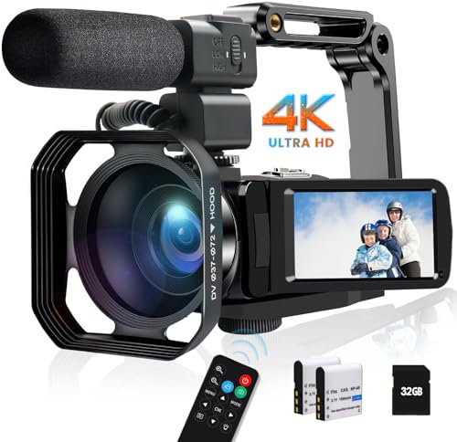 lovpo Videocamera 4K, 48MP UHD