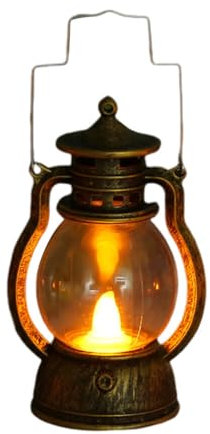 ISAKEN Lanterna da Tempesta LED Lampada a Cherosene Lampada a uragano Lanterna a Petrolio Lampade da Appendere Lanterna da Tavolo per Casa, Giardino, Campeggio