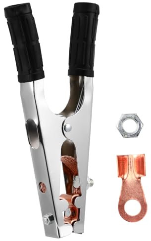 KITANDOVE Manual Welder Ground Clamp Reinforced Welding Clamp Head High Conductivity Grounding Clamp