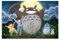 WEHGE Anime-Poster My Neighbor Totoro, Leinwand-Poster, Schlafzimmer, Dekoration, Landschaft, Büro, Raumdekoration, Geschenk, 30 x 45 cm, 2 Stück