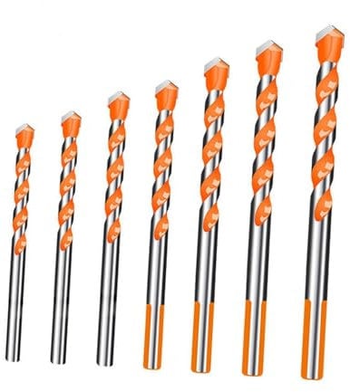 MagiDeal 7x Bohrer, Multifunktionale Bohrmaschine, Steinbohrer-Set, Betonbohrer-Set für Fliesen, Holz und PP