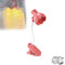 CQSVUJ Lampe de Lecture en Forme de Fleur Pastel Mignonne,Lampe de lecture portable pour lit, Lampe fleur,avec 10 Piles, Lampe de Lecture réglable à 180 °,Lampe de Lecture pour Les Yeux (Rose rouge)