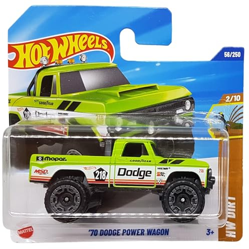 Hot Wheels - ´70 Dodge Power Wagon - HW Dirt 2/10 - HYX26 - Short Card - Pickup Truck - Mopar - Good Year - Koni - HEMI - Mattel 2025-1:64