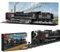 Oldtimer Dampfeisenbahn Bausteinemit Gleis, Eisenbahn Lokomotive Klemmbausteine für Erwachsene, Stadteisenbahn Modell Spielzeug, Geschenk für Kinder Jungen (1546 Stück)