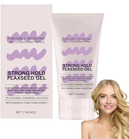 Gel Extra Forte Per Ricci Definiti, Tenuta E Lucentezza Naturale, Allunga e Definisce i Ricci, Elimina l’Effetto Crespo, Texture Non Appiccicosa, Non Grassa