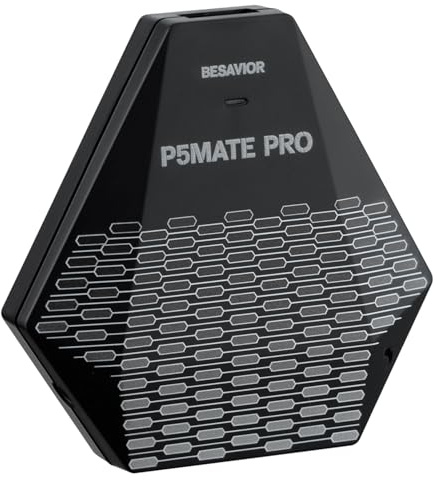 Besavior P5 Mate Pro 1000 Adattatore per PS5 – PS5 Converter per XIM, ReaSnow, Controller Switch, Xbox e PS4, Gaming Avanzato con Supporto Grilletti Adattivi e Vibrazione, 1000Hz a Bassa Latenza, Plug