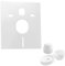 kör4u Schallschutz-Set, weiß, für Wand-WC und Wand-Bidet universell einsetzbar