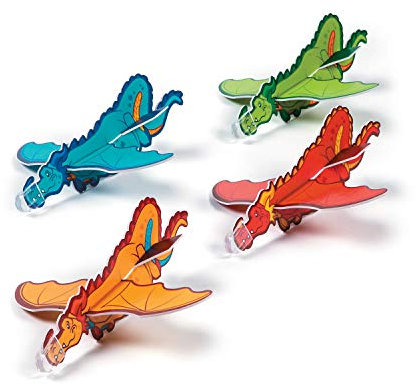 cama24com Drachen Styroporflieger Gleitflugzeuge Mitgebsel 6 Stück Kindergeburtstag Giveaways Mottoparty mit Palandi® Sticker