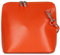 Belli italienische Ledertasche Damen Umhängetasche klein Handtasche Schultertasche Abendtasche in orange - 17x16,5x8,5 cm (B x H x T)