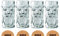 AMZ Empire Screaming Tiki Gläser, 473 ml, Kühlglas, 4 Stück, modernes Bar-Party-Set mit Plektren