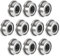 sourcing map 10Stk. MF63zz Flanschkugellager Kugellager 3x6x2.5mm Doppelt abgeschirmt Chromstahllager
