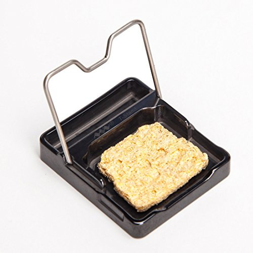 UY CHAN Original TS-Stand Mini Soldering Iron Board Holder Stand Sponge Cleaner for TS101 TS21 TS100 TS80P china Material (Soldering Iron NOT Included)) (Black)