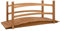 vidaXL Tannenholz Massiv Gartenbrücke Wasserfest Teichbrücke Dekobrücke Holzbrücke Holzsteg Teich Brücke Garten Dekoration 140x60x60cm