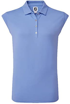 Footjoy Damen Mütze, Ärmelbündchen, Rib Knit Golfhemd, Violett, Medium