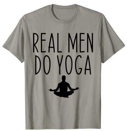 Echte Männer machen Yoga Lustig Vintage T-Shirt