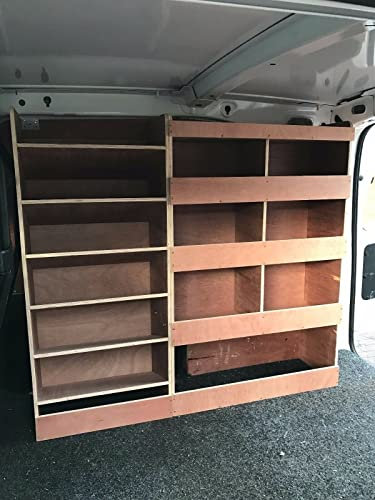 Fully Assembled Van Shelving Racking to fit Peugeot Partner Plywood System Case Storage Unit Off Side