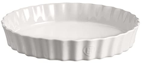 Emile Henry Tourtière haute/plat à tarte 32 cm, céramique, Farine