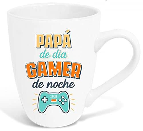 Hogar y Mas Taza MUG Papa Gamer CERÁMICA 350ML