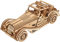 UGEARS Sportwagen Flinke Maus - 3D Holzpuzzle Auto - Modellbausatz Erwachsene - 3D Puzzle Auto Holzmodelle Bausätze - Modellbau Auto Cabrio Roadster Mit Dual-Motor Funktion