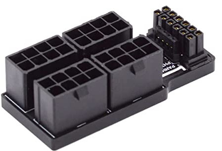 CY ATX3.0 PCI-E 5.0 Power Modular 12VHPWR Adapter auf Vier ATX 8P abwärts gewinkelte 90 Grad für 4080 4090 5090TI 16Pin 12+4P Grafikkarte