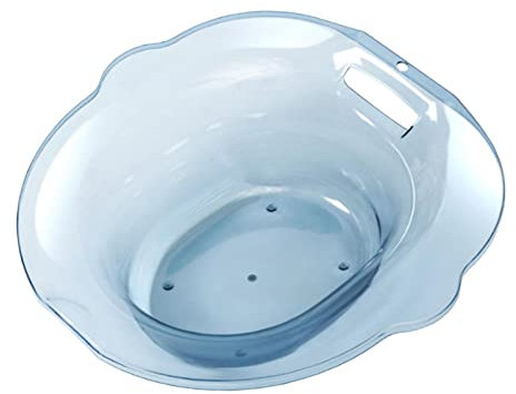 Milageto Sitz Vasca da Bagno per WC, Bidet Vasca da Bagno Anti Trabocco, Universale, Riutilizzabile, Portatile Appendibile Sedile a Vapore Vasca da Bagno per, Blu