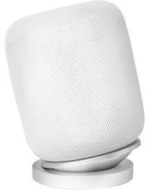 Tisch Halter Stand für HomePod 2, Metall Lautsprecher Schreibtisch Halter Verstellbarer Winkel, Reine Tonspur, für HomePod 2 (Silber)